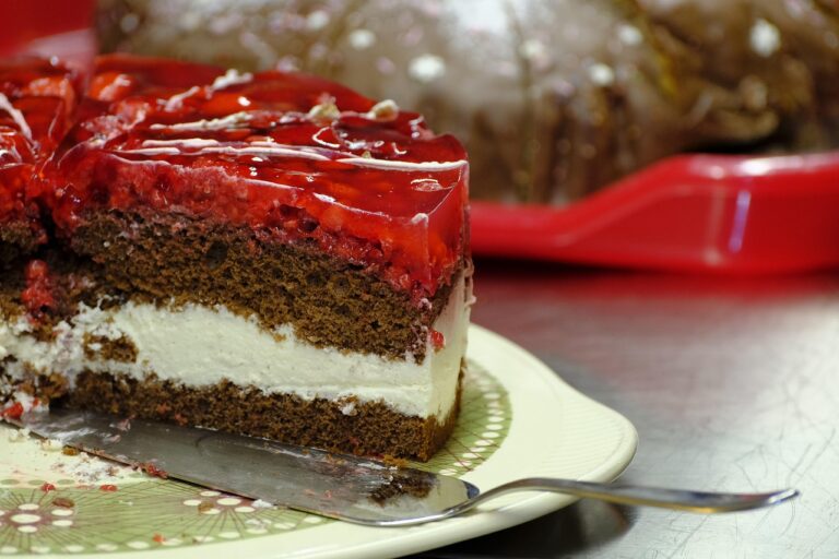 Chocolate, crema y frutilla, liviana y súper fresca